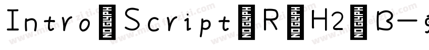 Intro Script R H2 B字体转换